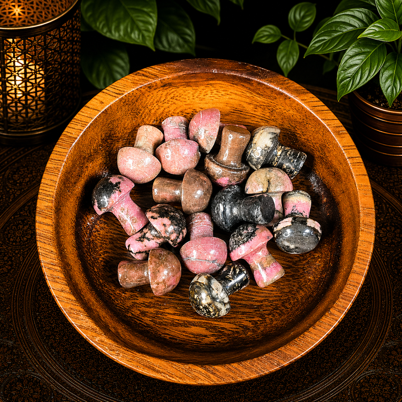 2cm Gemstone Mushrooms