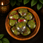 3cm Gemstone Heart - Dragonblood Jasper