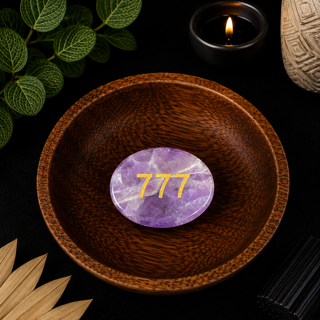 777 Amethyst Angel Number Palm - Divine Blessings Are On the Way