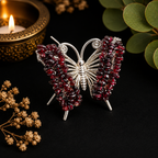 Gemstone Butterfly - Garnet