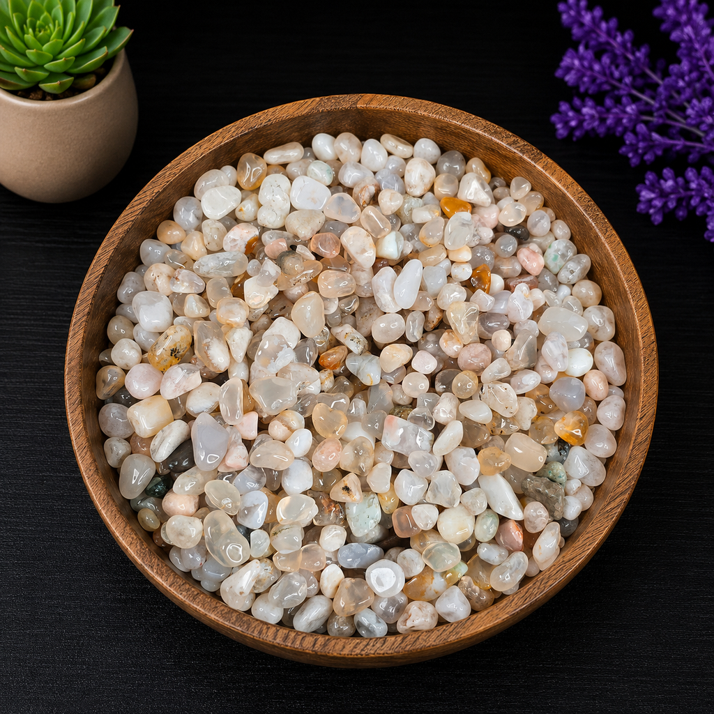 Gemstone Chips 100g - Flower Agate