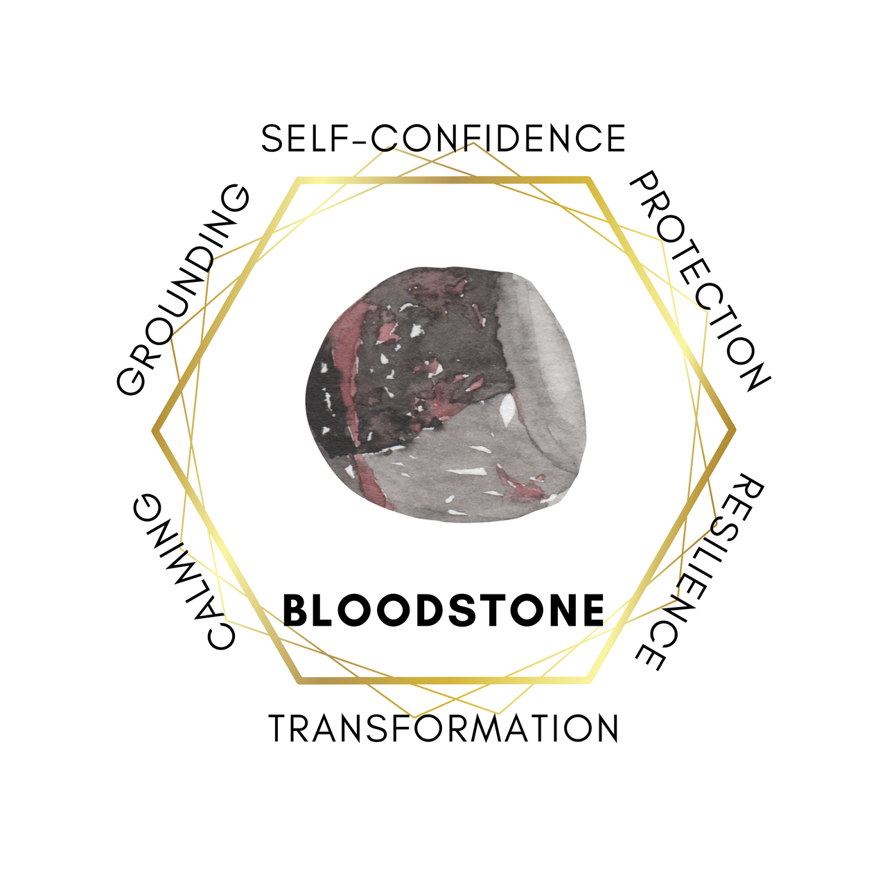 Gemstone Chips 100g - Bloodstone