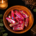 100g Aura Coated Quartz Pieces - Red
