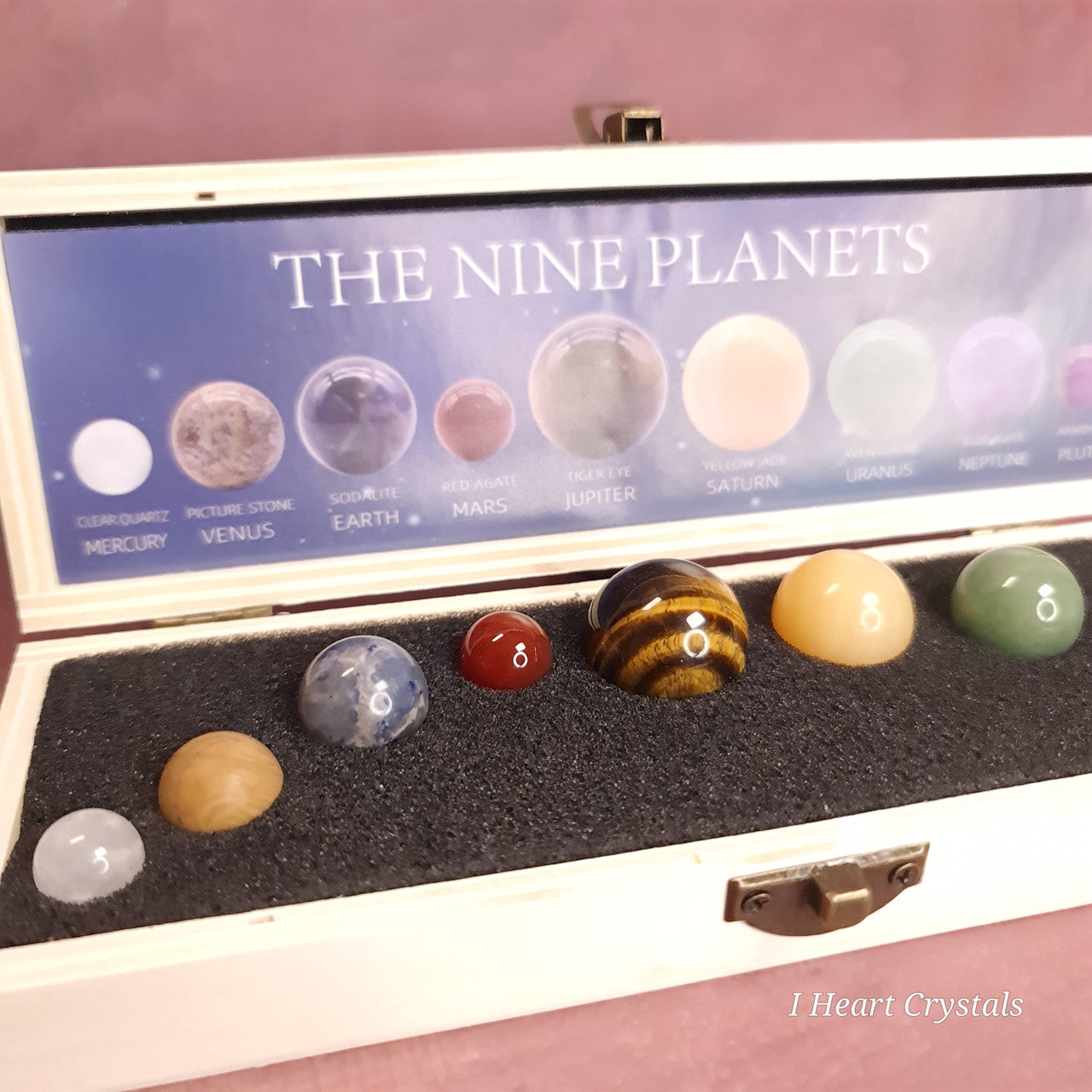 9 Planet Gemstone Spheres Boxed Set