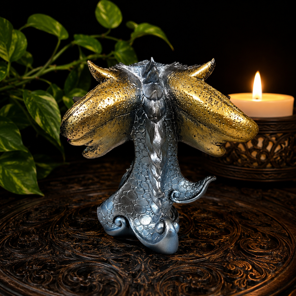 Dark Blue Baby Dragon Sphere Stand