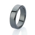Hematite Ring - Wide Flat