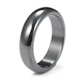 Hematite Ring - Wide Curved