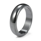 Hematite Ring - Wide Curved