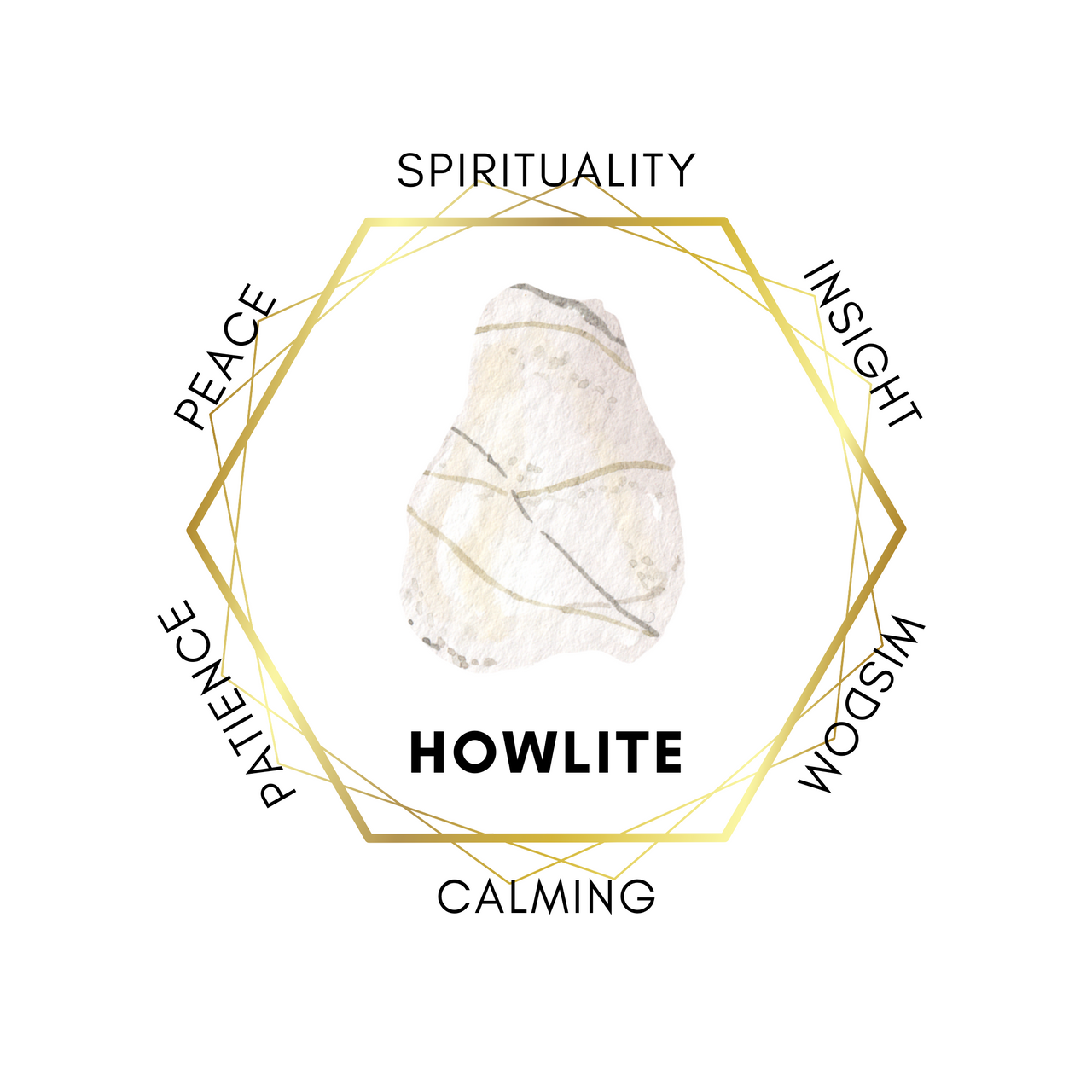 Gemstone Chunks 100g - White Howlite