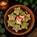 3cm Gemstone Star - Unakite