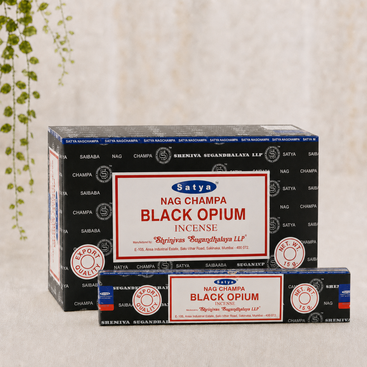 Satya Black Opium Incense Sticks 15g