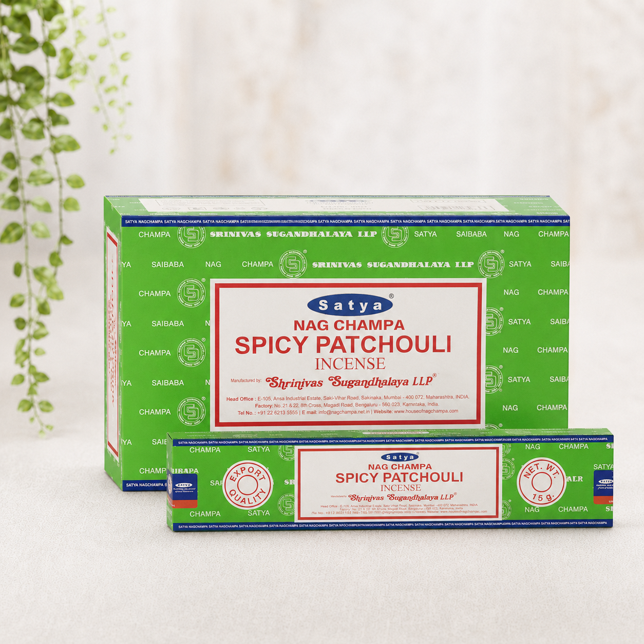 Satya Spicy Patchouli Incense Sticks 15g