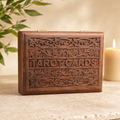 Carved Tarot Keepsake Wooden Box
