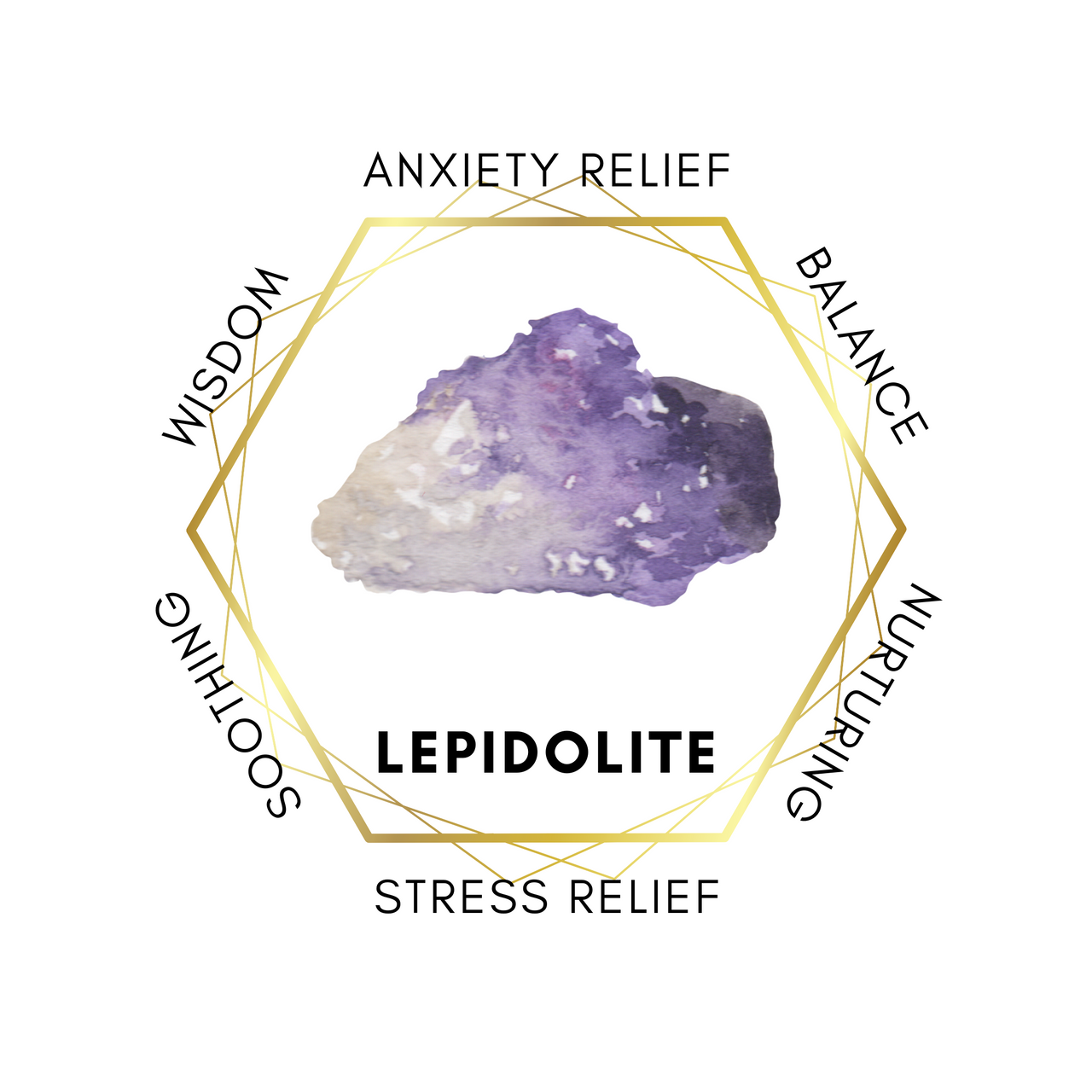 Gemstone Chunks 100g - Lepidolite