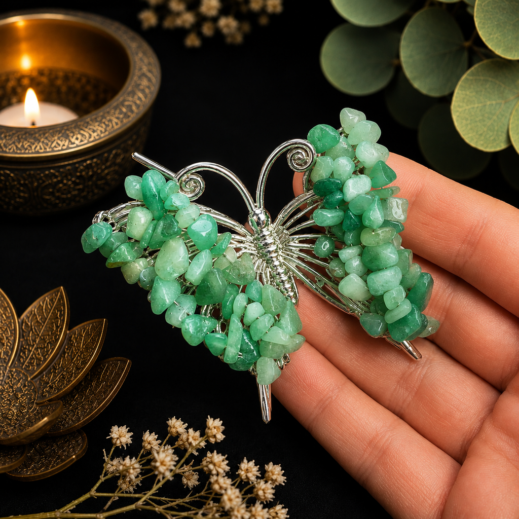 Gemstone Butterfly - Aventurine