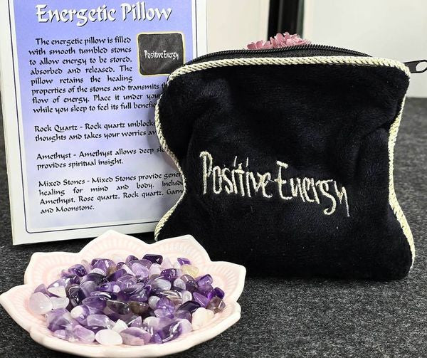 Amethyst Gemstone Energy Pillow