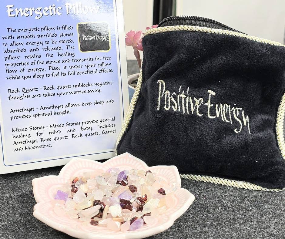 Mixed Gemstone Energy Pillow