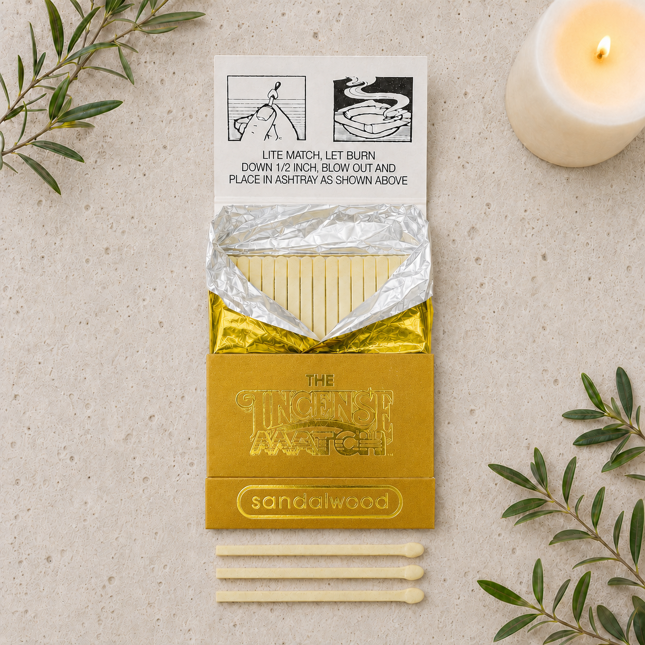 Sandalwood Incense Match Sticks