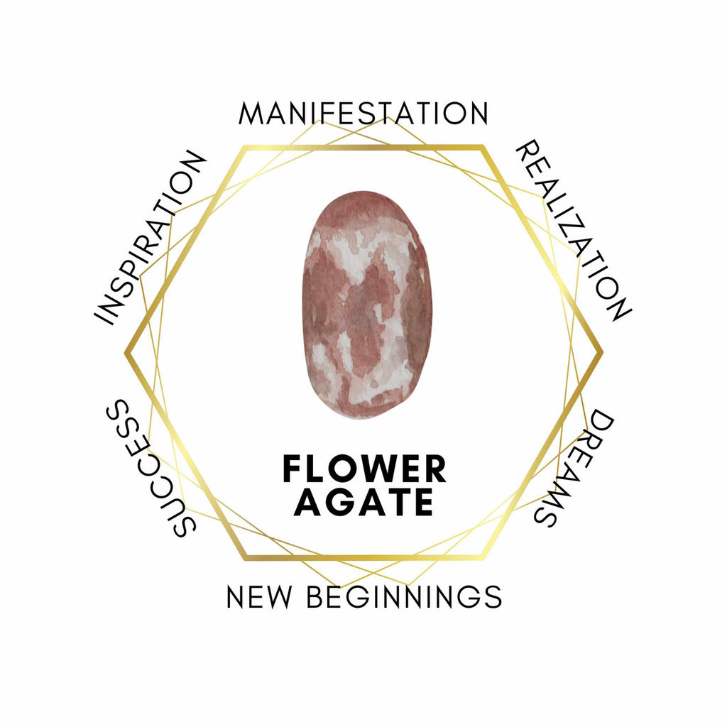 Gemstone Chips 100g - Flower Agate