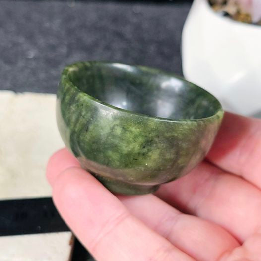 Green Jade 5.3cm Bowl