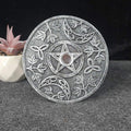 12cm Triple Moon Pentagram Incense/ Candle Holder