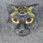 13cm Triple Moon Black Cat Trinket Box