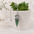 Aventurine Lotus Om Pendulum