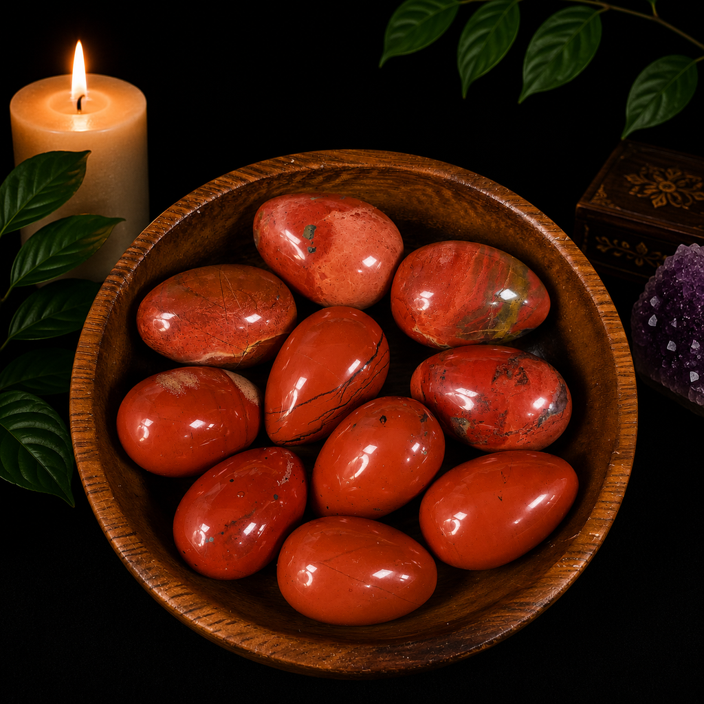 3cm Gemstone Egg - Red Jasper