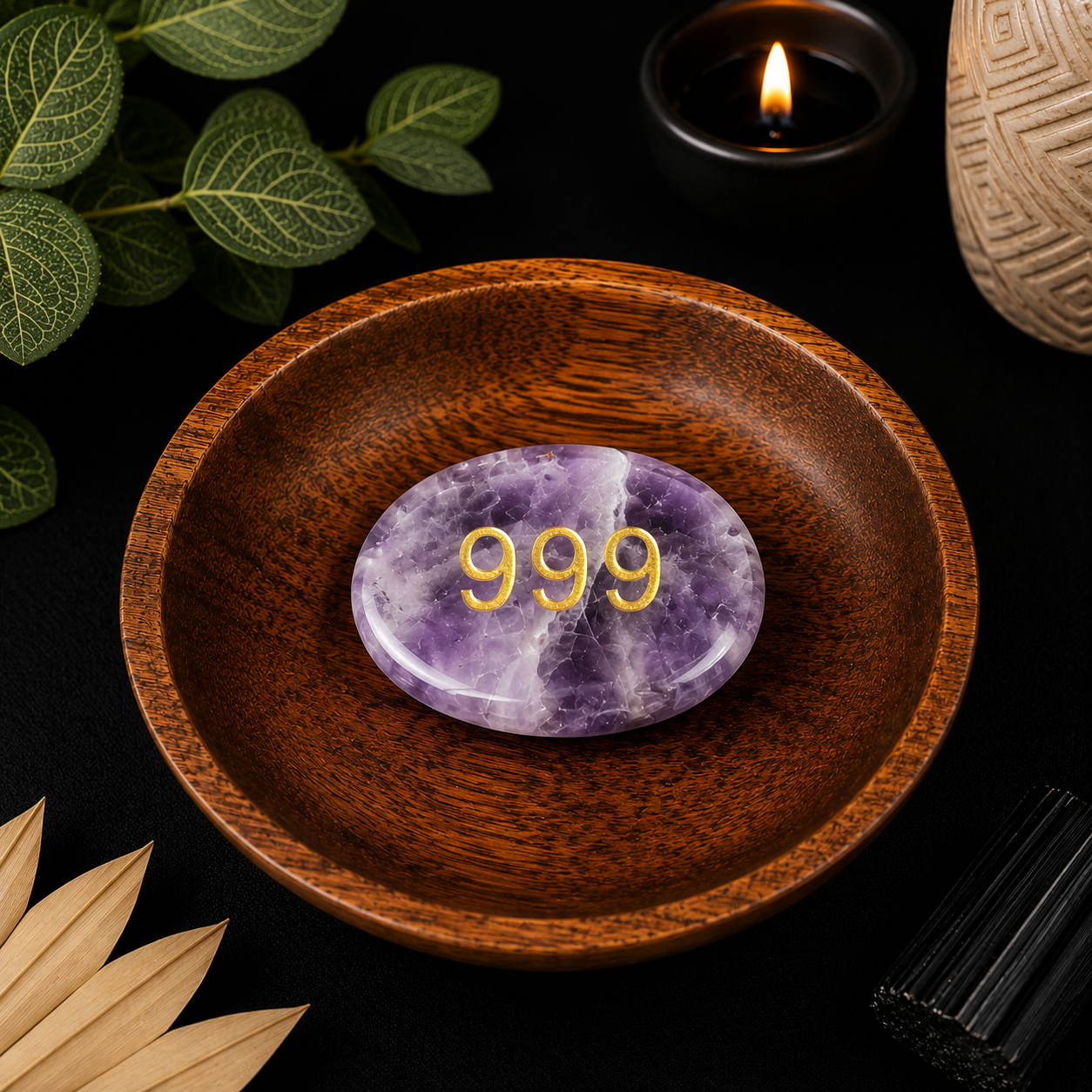 999 Amethyst Angel Number Palm - Completion & New Beginnings