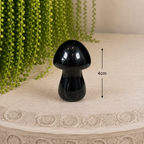 4cm Gemstone Mushroom - Black Obsidian