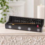 Black Magic Attraction Incense Holder with 10 Incense Sticks (Blood Orange & Jasmine)
