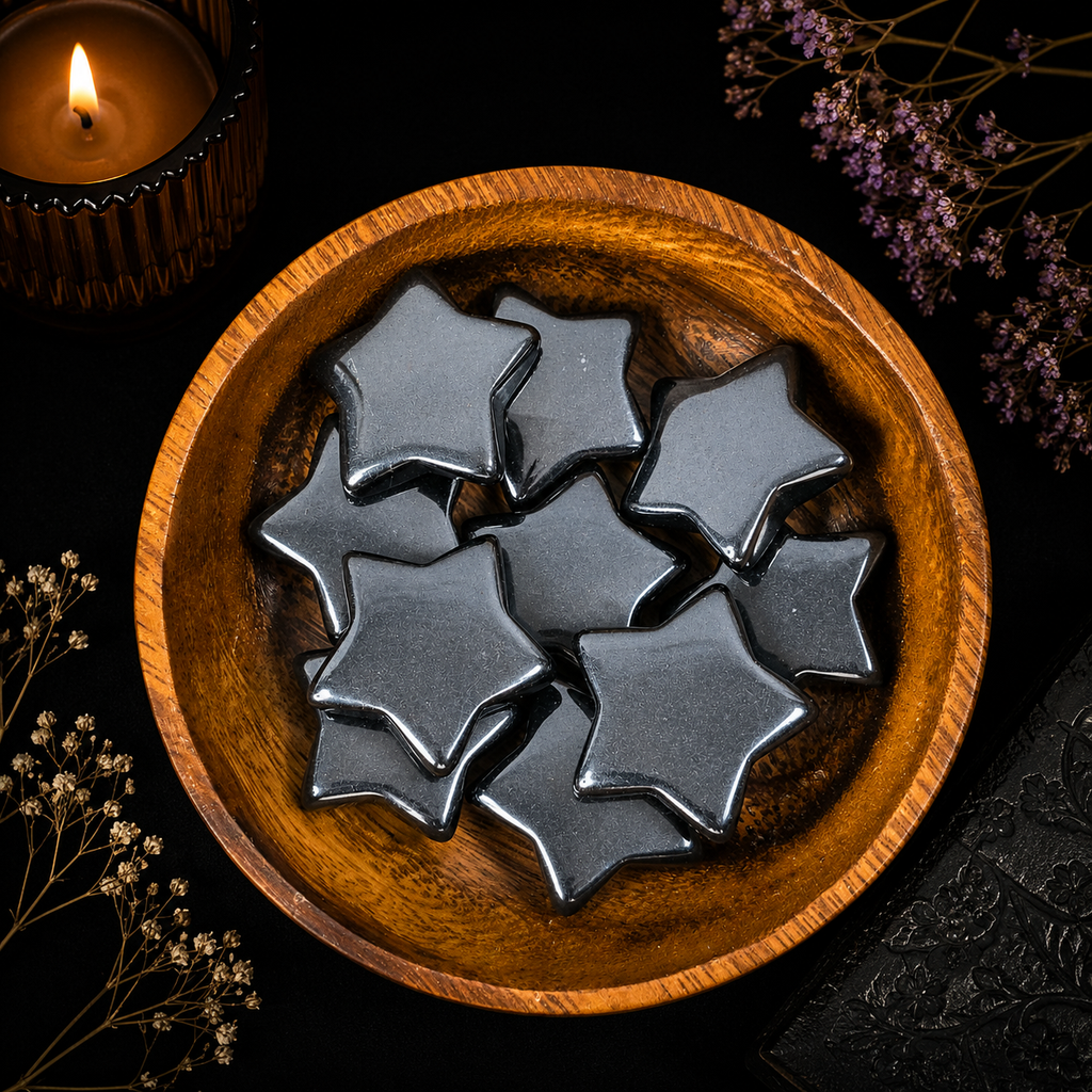 3cm Gemstone Star - Black Obsidian