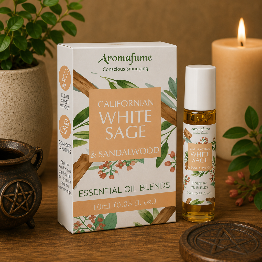 White Sage & Sandalwood Essential Oil Roll-On 10ml