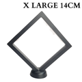 14cm X Large Square Floating Display Stand - Black