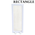 Rectangle Floating Display Stand - White