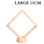 11cm Large Square Floating Display Stand - Apricot