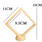 11cm Large Square Floating Display Stand - Yellow