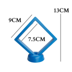 9cm Medium Square Floating Display Stand - Blue