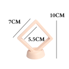 7cm Small Square Floating Display Stand - Apricot