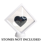11cm Large Square Floating Display Stand - White