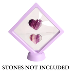 11cm Large Square Floating Display Stand - Purple
