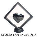 11cm Large Square Floating Display Stand - Black