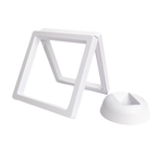 9cm Medium Square Floating Display Stand - White