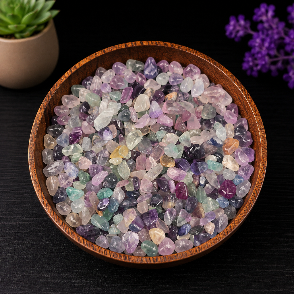 Gemstone Chips 100g - Rainbow Fluorite
