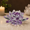 12cm Purple Glass Lotus