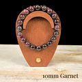 10mm Garnet Gemstone Bracelet