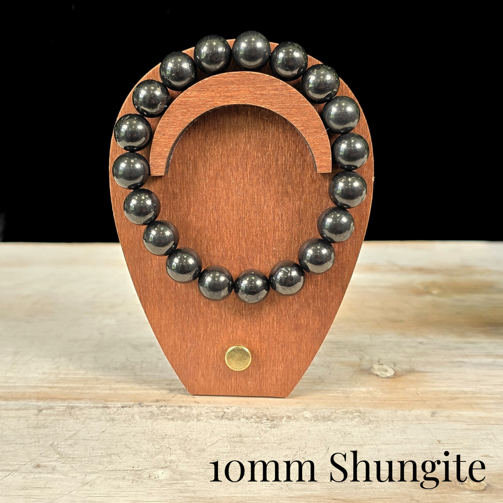 10mm Shungite Gemstone Bracelet