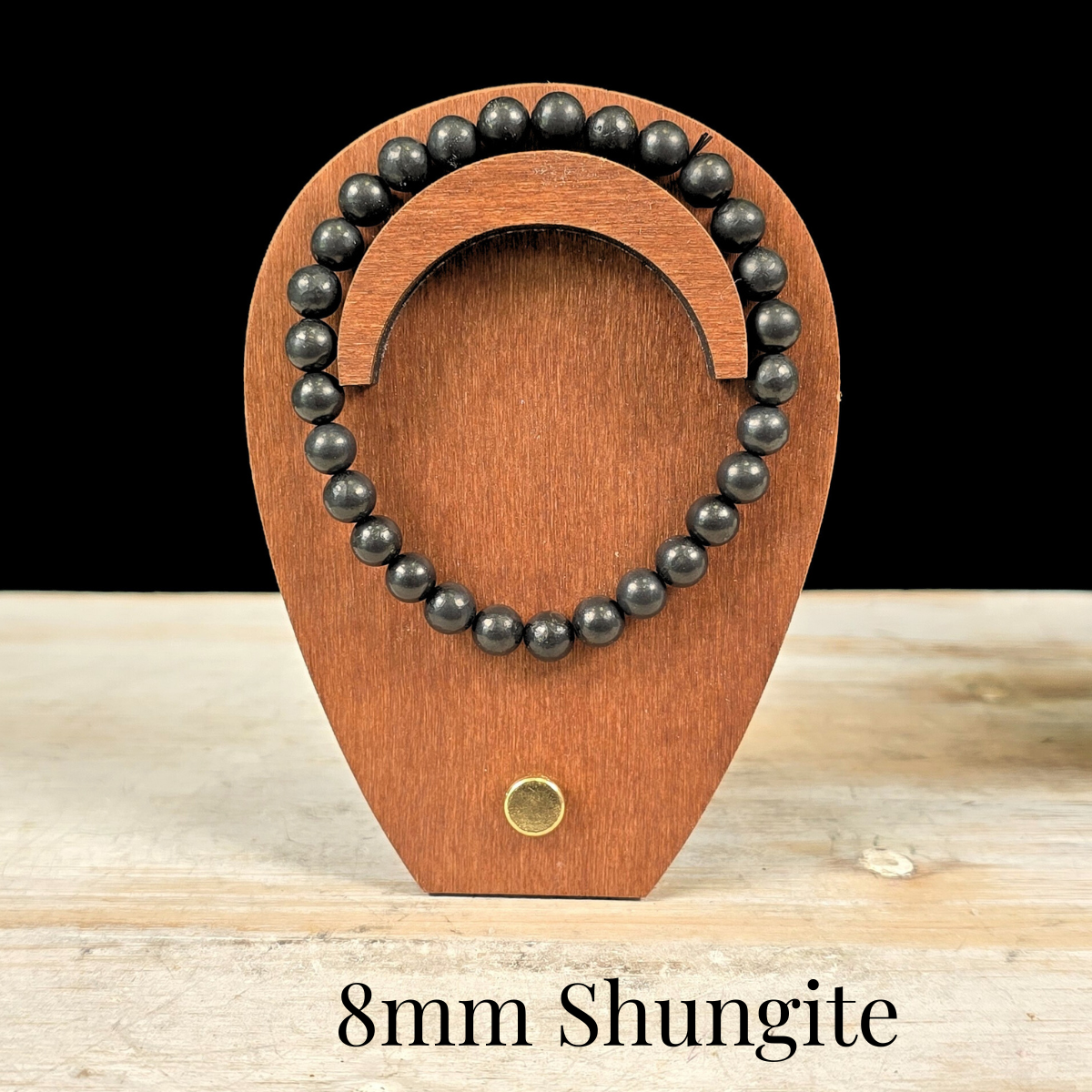 8mm Shungite Gemstone Bracelet