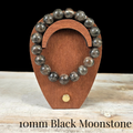 10mm Black Moonstone Gemstone Bracelet