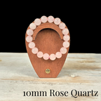 10mm Rose Quartz Gemstone Bracelet